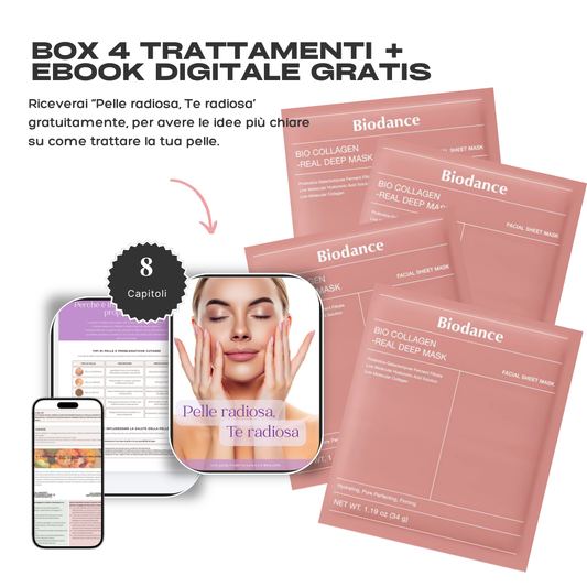 Maschera bio-collagene x4
