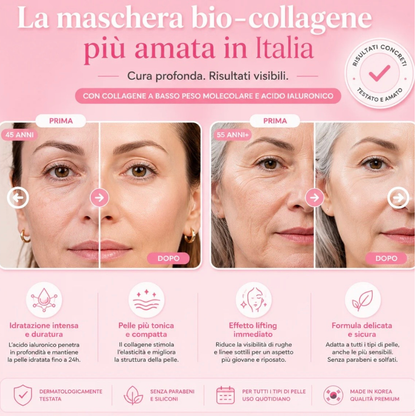 Maschera bio-collagene x4